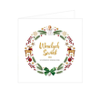 Kartka Christmas personalizowana z kopertą 15X15 cm
