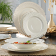 Serwis obiadowy Komplet talerzy porcelanowych dla 6 osób ROMA GOLD 8