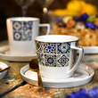 Filiżanka ze spodkiem porcelanowa 240 ml AZULEA 8