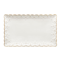 Półmisek prostokątny Talerz do ciasta porcelanowy 31 cm FIORELLA