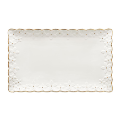 Półmisek prostokątny Talerz do ciasta porcelanowy 31 cm FIORELLA
