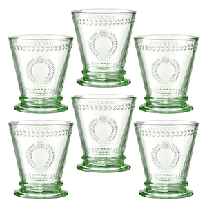Zestaw szklanek zielonych 240 ml 6 sztuk MERIDA