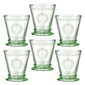 Zestaw szklanek zielonych 240 ml 6 sztuk MERIDA