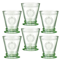 Zestaw szklanek zielonych 240 ml 6 sztuk MERIDA