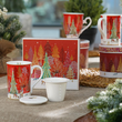 Kubek z zaparzaczem 300 ml porcelanowy w pudełku ozdobnym NATALE 5