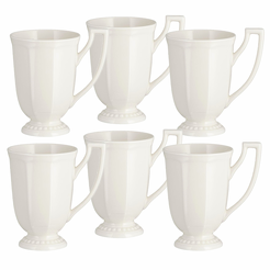 Zestaw kubków 240 ml 6 sztuk VENICE WHITE