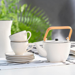Dzbanek porcelanowy z bambusowym uchwytem 800 ml BETTY 4