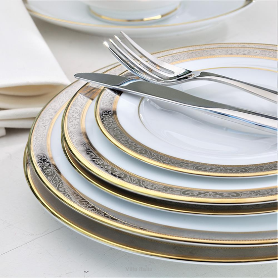 Serwis obiadowy porcelanowy na 12 osób RENESANS 