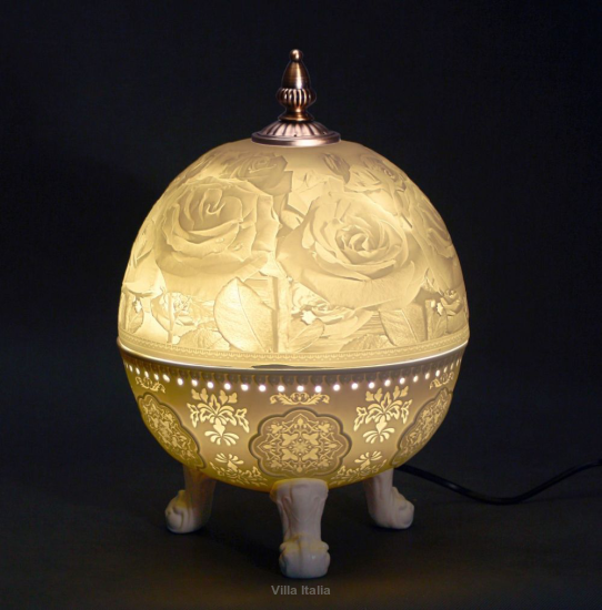 Lampa porcelanowa wys, 28 cm