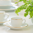 Filiżanka do espresso 100 ml porcelanowa ze spodkiem PLUS GOLD 3