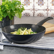 wok ceramiczny z bakelitową rączką