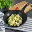 Patelnia wok 28 cm ceramiczna LADY BLUE 2