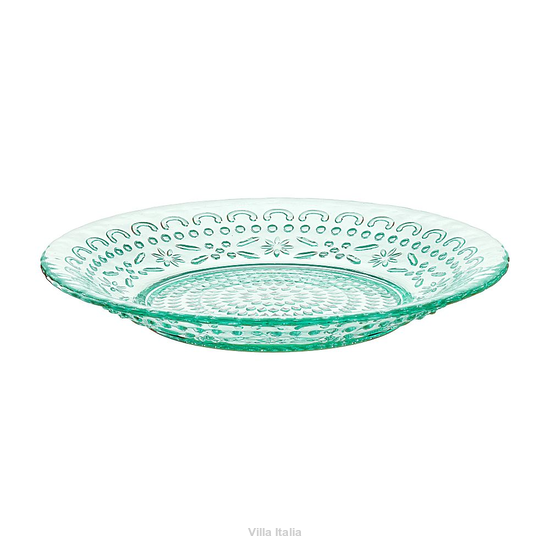 Talerzyk deserowy szklany 20,5 cm RISO morski