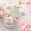 Serwis do herbaty porcelanowy na 12 osób OPERA GOLD 2