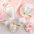 Serwis do herbaty porcelanowy na 12 osób OPERA GOLD 1