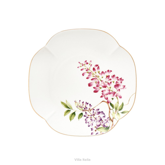 Talerz deserowy porcelanowy 19 x 19 cm SENSUAL GARDEN