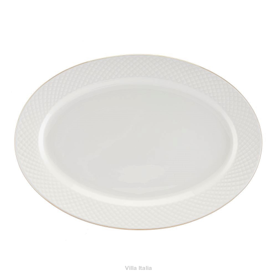 Półmisek porcelanowy owalny złota linia 31 cm BARI GOLD