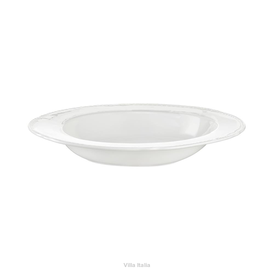 Elegancki talerz głęboki porcelanowy do serwowania zup i dań