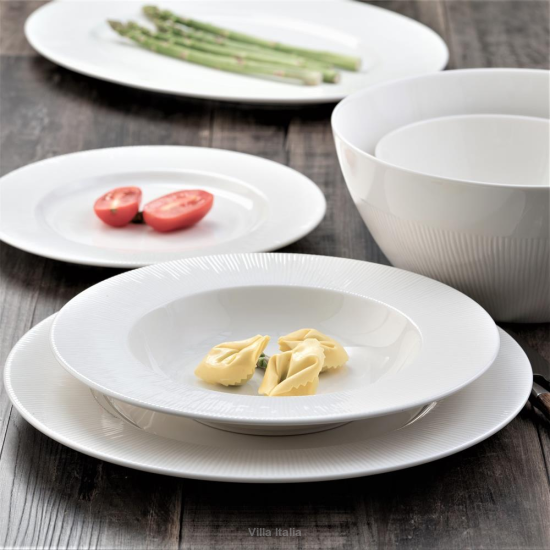 Talerze ceramiczne białe