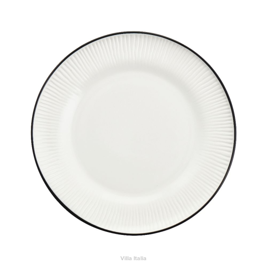 Talerzyk deserowy śniadaniowy 20 cm porcelanowy BONITA BLACK