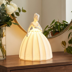 Porcelanowa lampa dekoracyjna 25 cm CATRINA