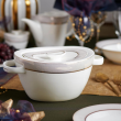 Serwis obiadowy porcelanowy na 12 osób z wazą GLAMOUR 7