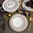 Serwis obiadowy porcelanowy na 12 osób z wazą GLAMOUR 9