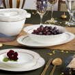 Serwis obiadowy porcelanowy na 12 osób z wazą GLAMOUR 2