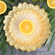 Talerzyk deserowy szklany 21 cm BLOOM  1