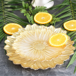 Talerzyk deserowy szklany 21 cm BLOOM  2