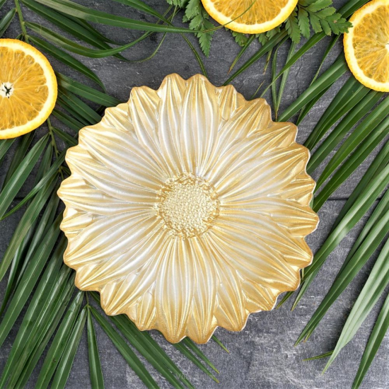 Talerzyk deserowy szklany 21 cm BLOOM 