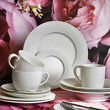 Serwis obiadowo kawowy porcelanowy na 6 osób GLORIETTA 10
