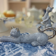 Figurka ceramiczna leżący kot UNICO 11 1