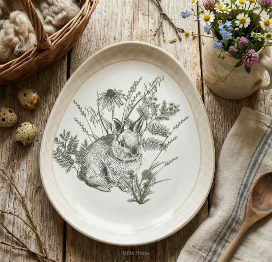 Półmisek porcelanowy w kształcie jajka UNICO 20