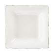 Talerz głęboki kwadratowy 20x20 cm porcelanowy COMO PLATIN 1