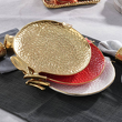 Talerz do ciasta złoty 26,5 cm porcelanowy GRENADE GOLD 1