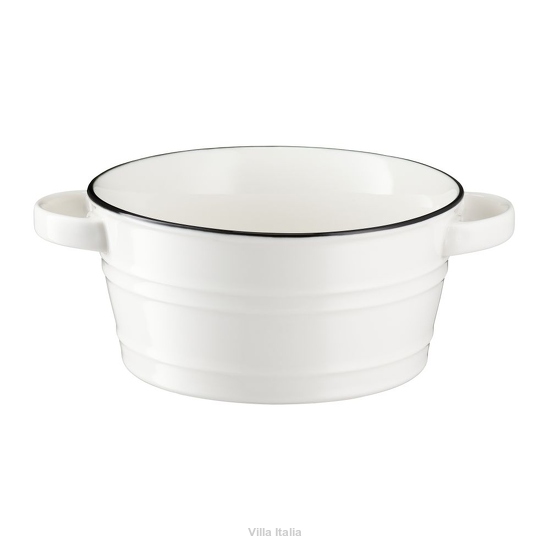 Porcelanowa salaterka do serwowania sałatek na stół
