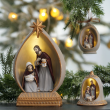 Szopka bożonarodzeniowa LED Dzwonek 9 cm HOLY FAMILY 7