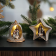 Szopka bożonarodzeniowa LED Dzwonek 9 cm HOLY FAMILY 5