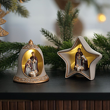 Szopka bożonarodzeniowa LED Dzwonek 9 cm HOLY FAMILY 5