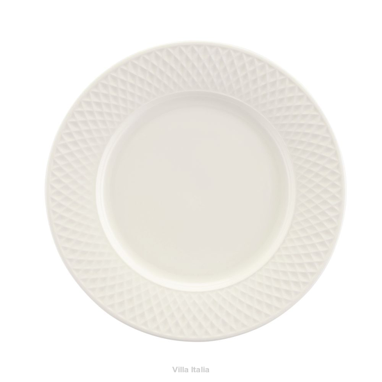 talerz deserowy bialy