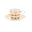 Filiżanka do kawy lub herbaty porcelanowa 220 ml MARGOT gold 3