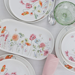 Serwis obiadowo kawowy na 6 osób porcelanowy GARDENO 23