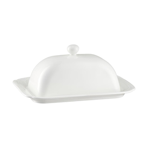 Maselnica porcelanowa 21 cm x 14,5 cm WHITE PRINCESS