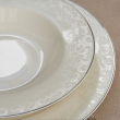 Talerzyk deserowy porcelanowy platynowa linia 19 cm ARABESKA 1