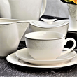 Talerzyk deserowy porcelanowy platynowa linia 19 cm ARABESKA 4