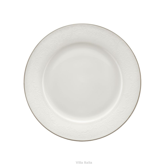 Talerzyk deserowy porcelanowy platynowa linia 19 cm ARABESKA