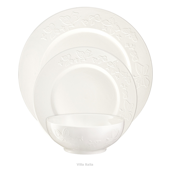 Komplet talerzy porcelanowych na 6 osób VANESSA