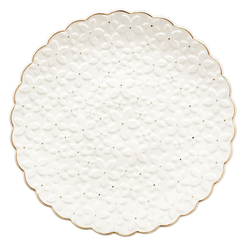 Talerz do ciasta porcelanowy 33 cm FIORELLA