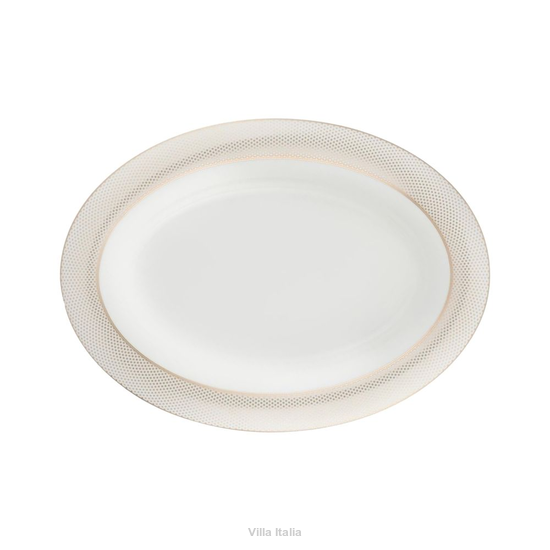 elegancki półmisek owalny na przekąski
